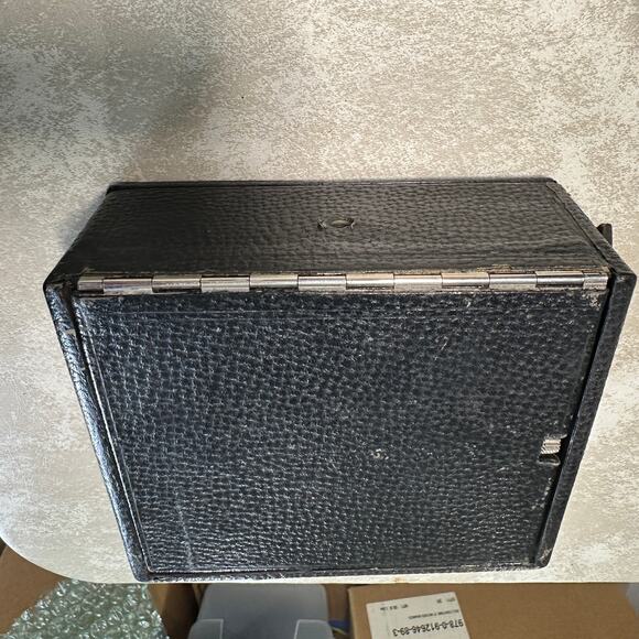 1907 Seneca Chautauqua 4x6 Folding Camera w/ Seneca Duo Shutter + Plate Holders - Picture 8 of 16